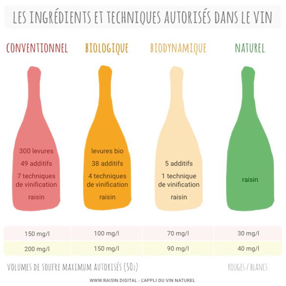 Les vins biologique, biodynamique et nature
