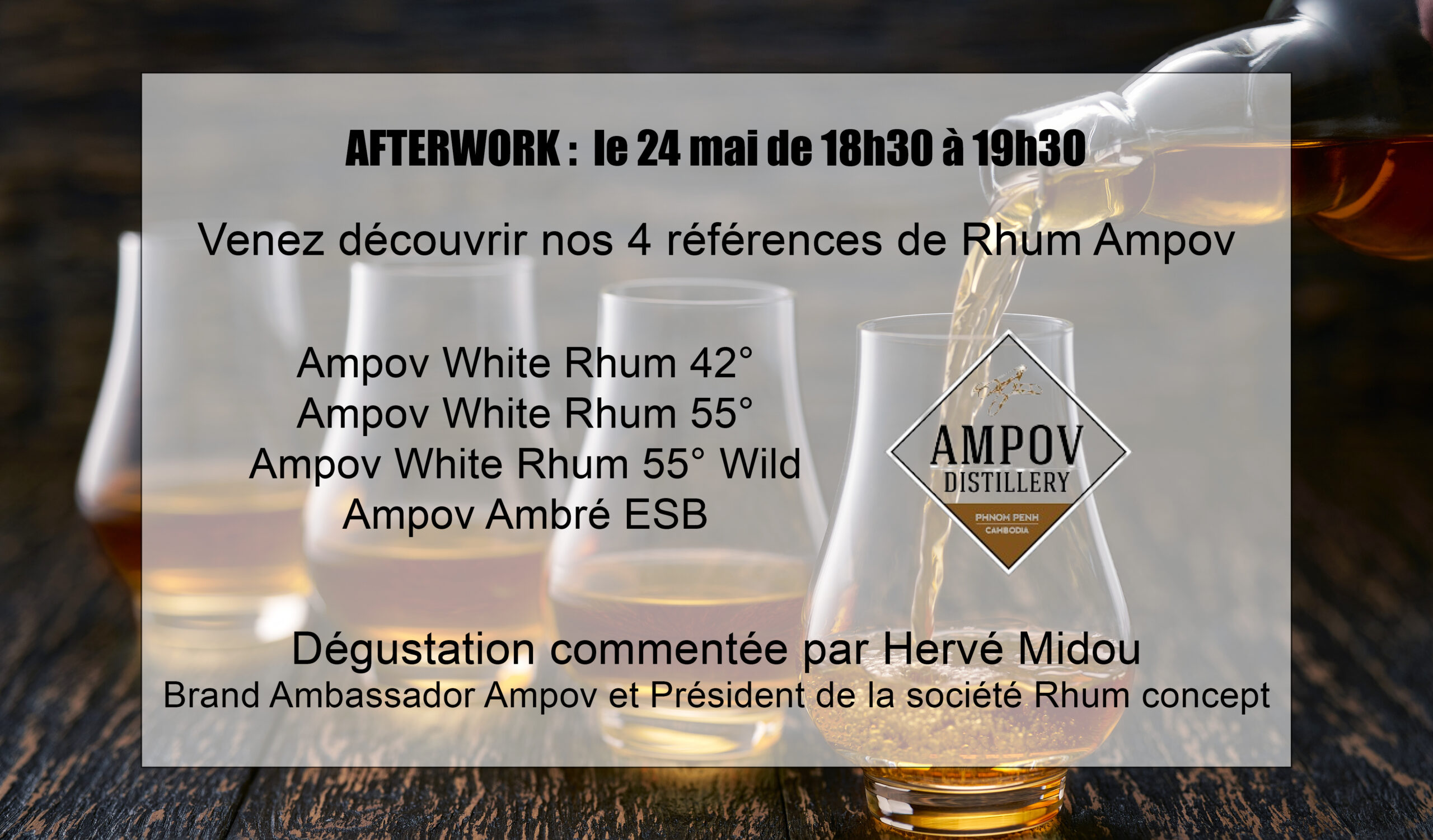 Dégustation de Rhum Ampov