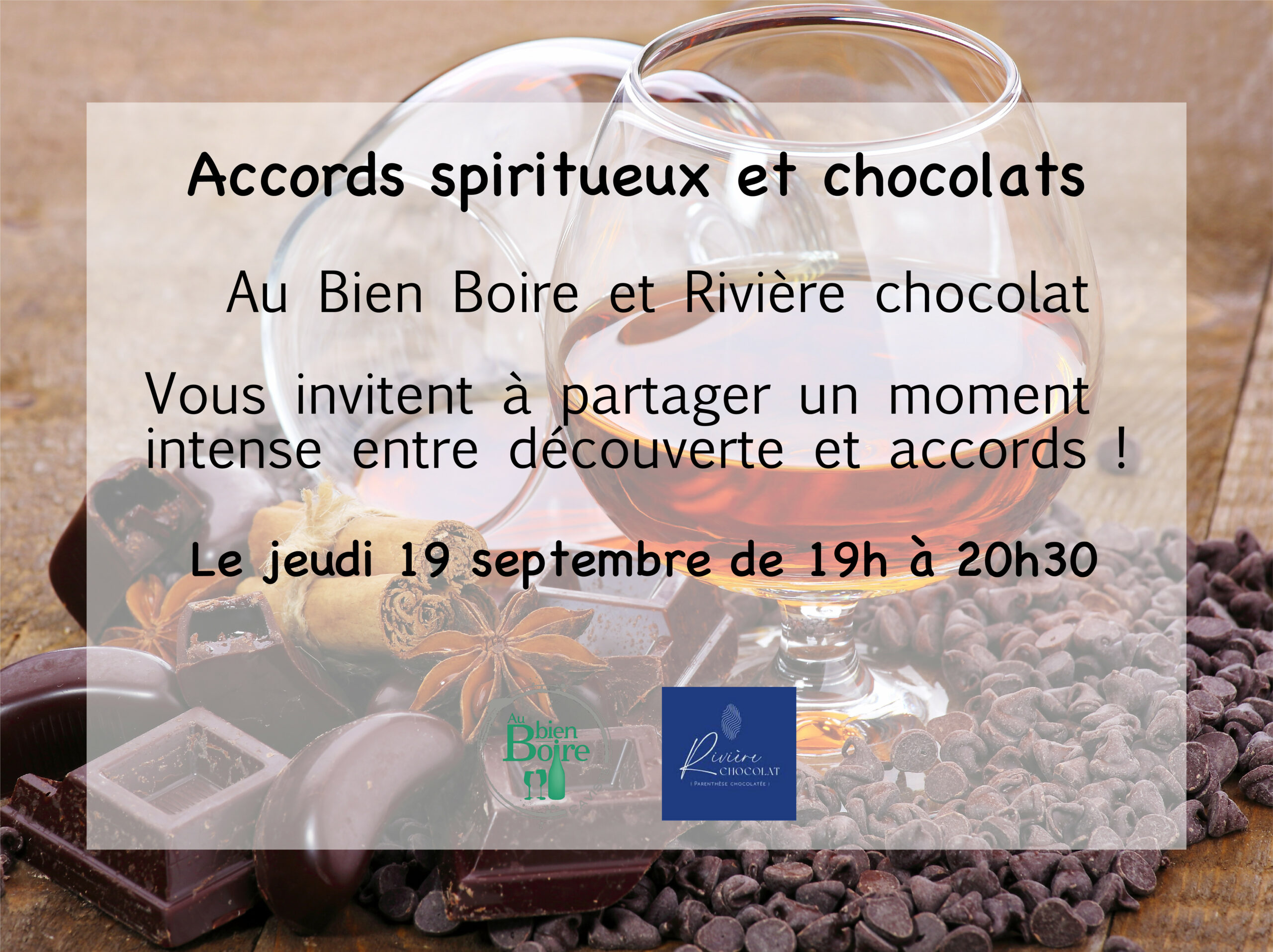 dégustation chocolats et spiritueux